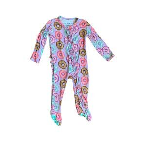 Bums & Roses Donut Ruffle Footie